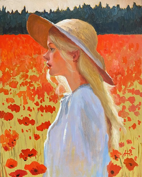 Summer in The Poppy Field by Jackie Smith