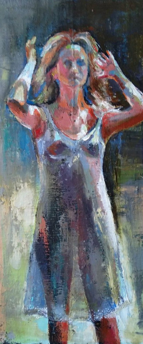 Figure(40x60cm, oil painting, ready to hang) by Kamsar Ohanyan