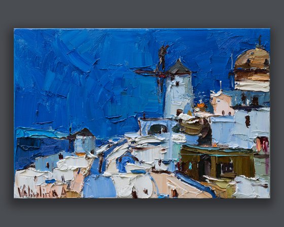 Santorini, Greece - Original landscape painting