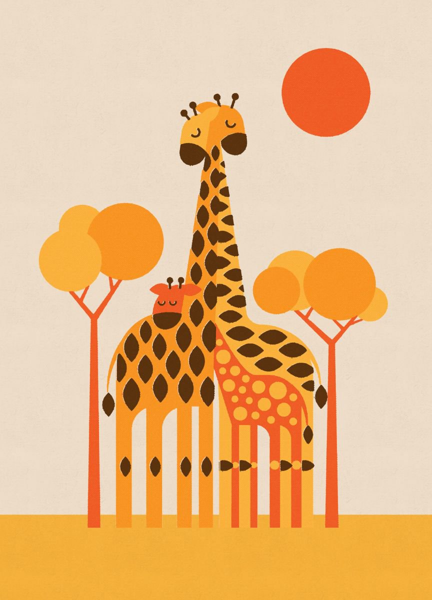 Giraffe by Forty Winks Art