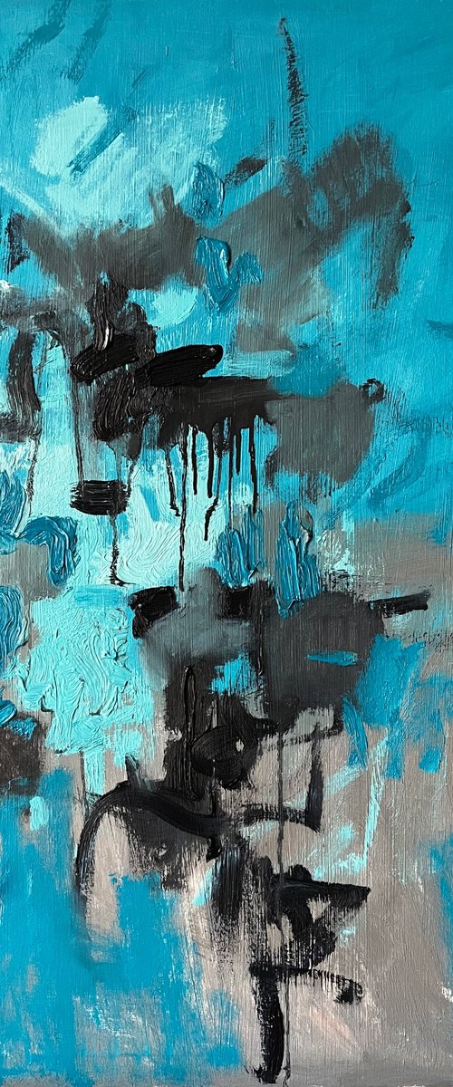 Abstract Oil Painting on Canvas "290123" by Elina Arbidane
