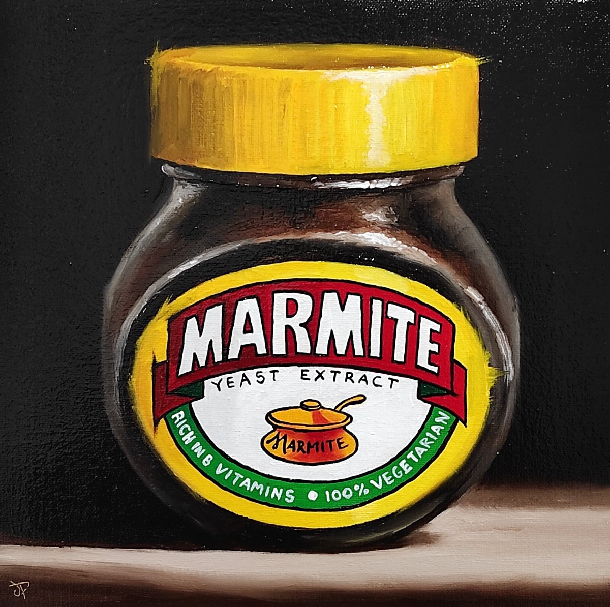 Big Marmite #5 still life by Jane Palmer Art