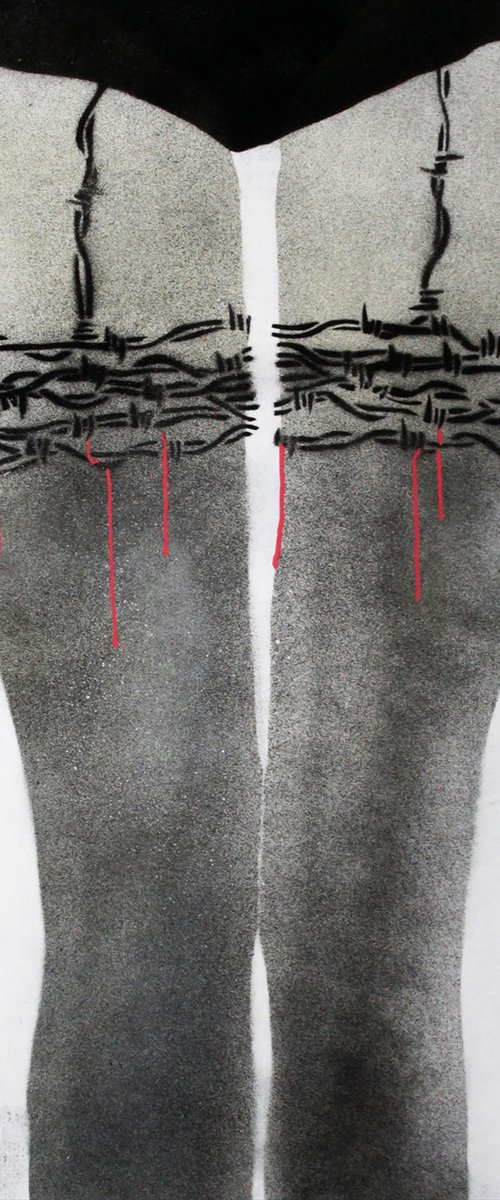 BARBED WIRE STOCKINGS (U). by Juan Sly