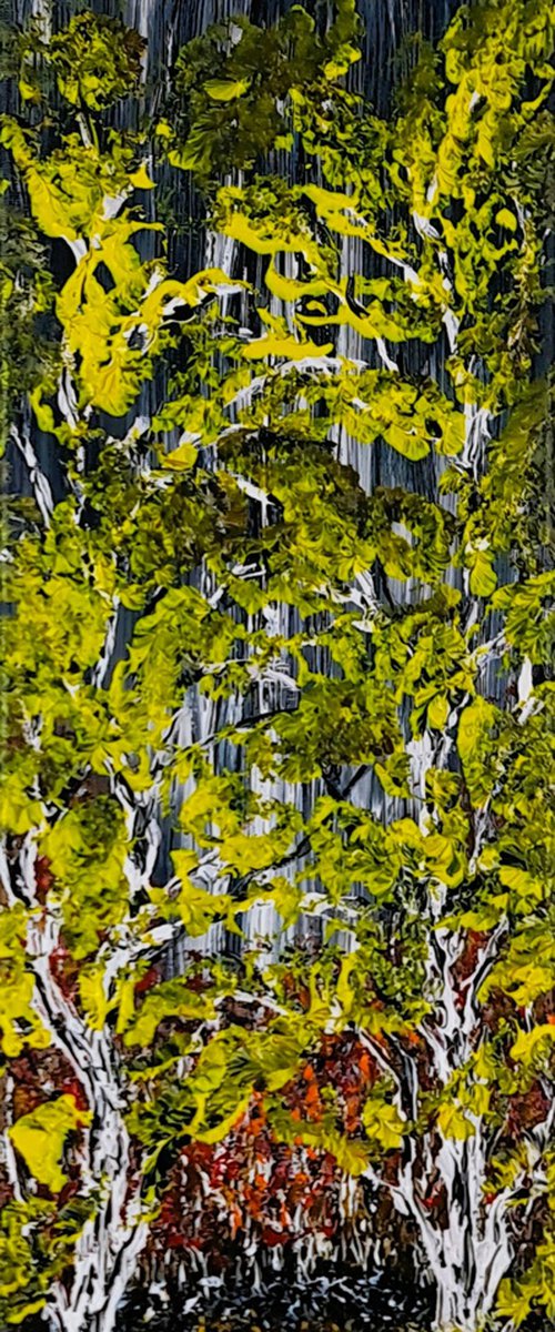 Two Birches by Daniel Urbaník