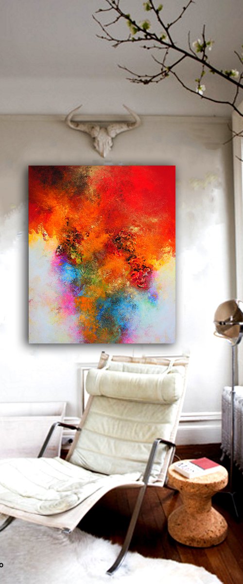 120x100cm. / Abstract painting / Exhibit N21 by Alex Senchenko