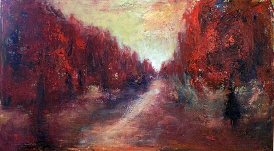Red Trees 36x20