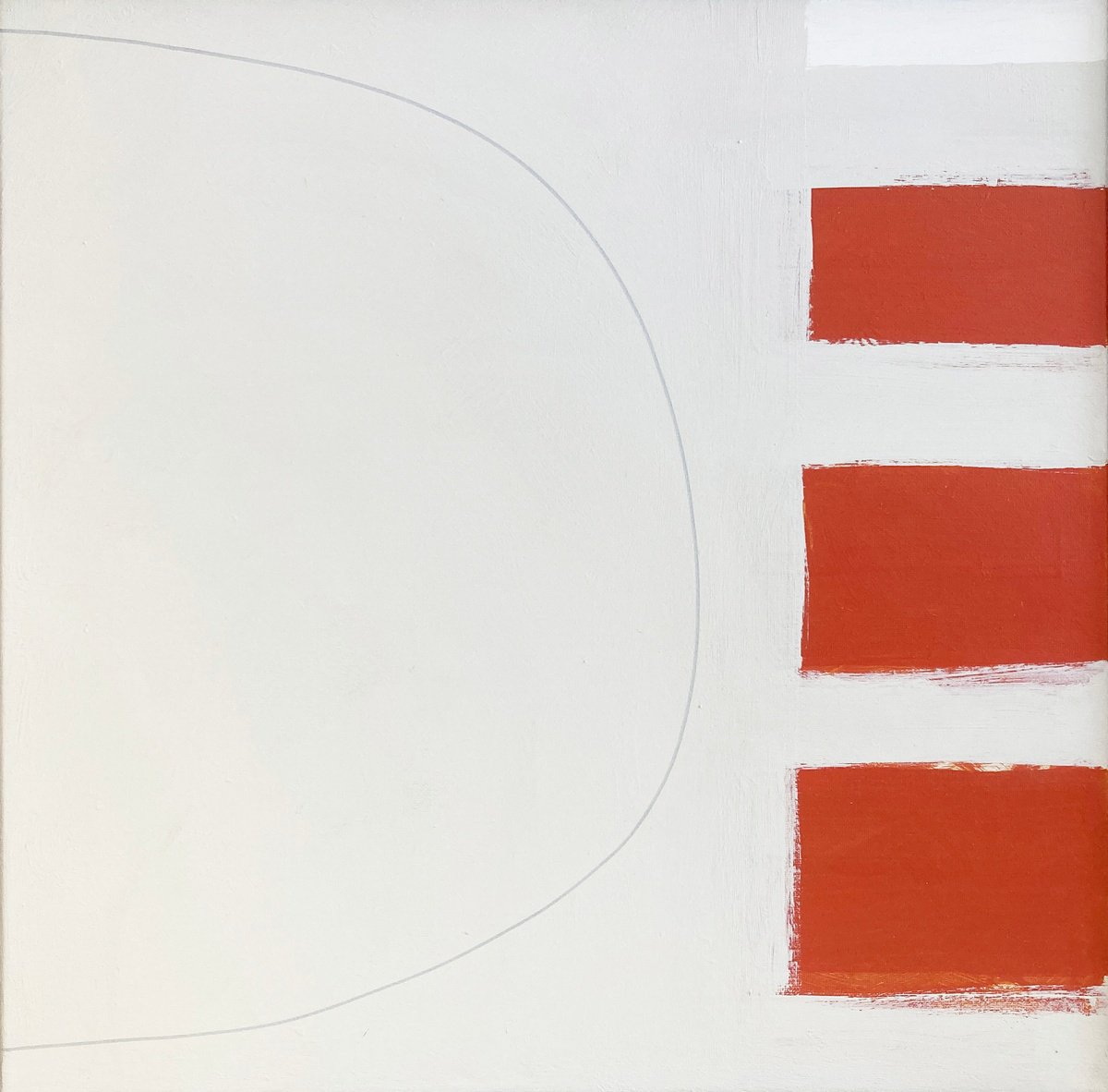 Abstract Acrylic Painting By Adrian Bradbury, 21 X 21, Aegean 4, Original Artwork