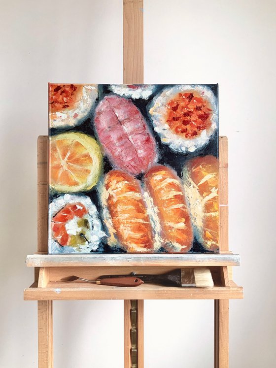 Sushi set, diptych