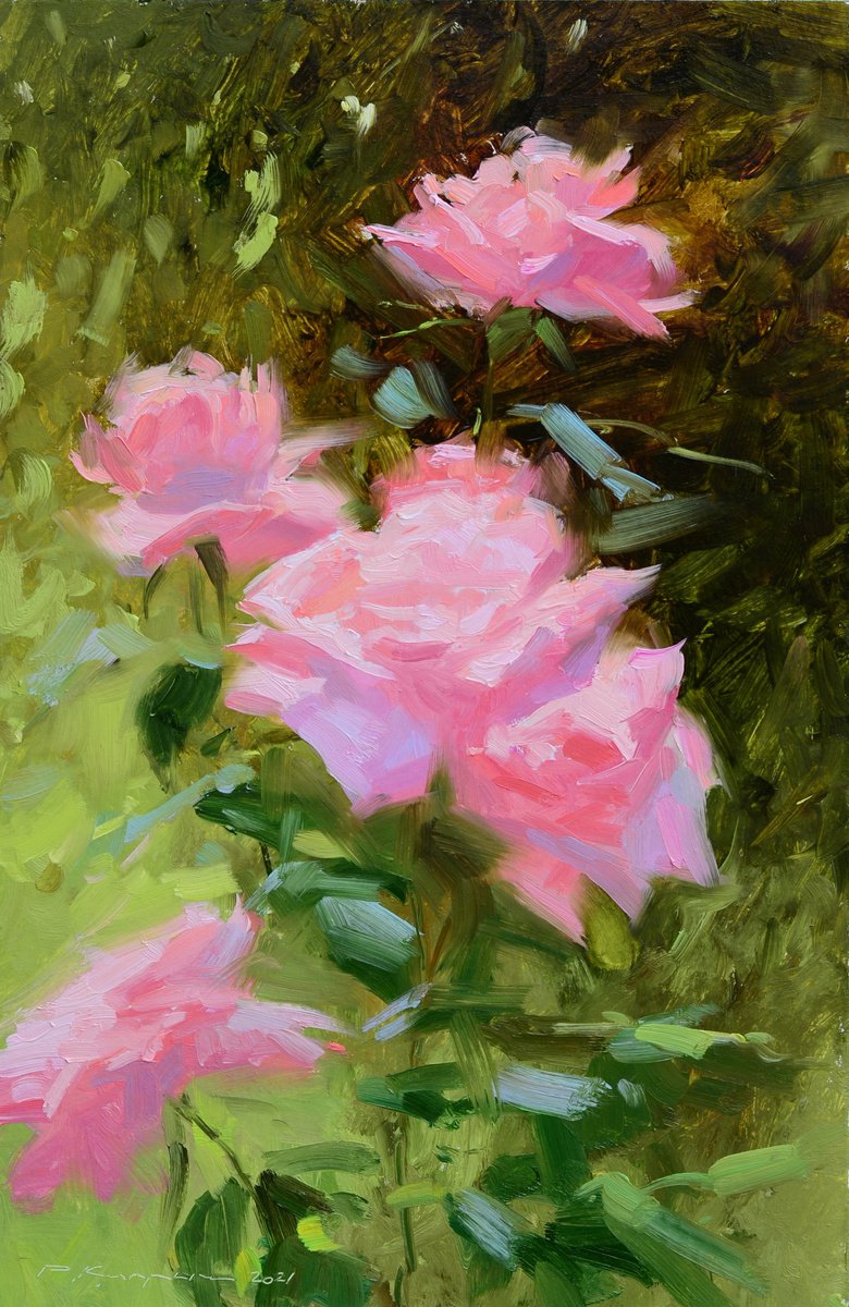 Roses on a sunny day. Etude by Ruslan Kiprych