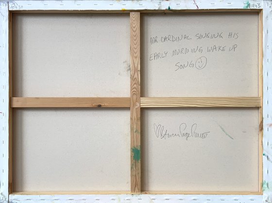 Mr Cardinal Singing His Early Morning Song