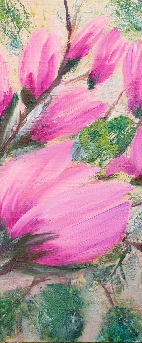 Magnolia flowers by Ludmilla Ukrow