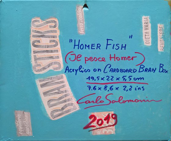 HOMER FISH - ( 19,5 x 22 x 5,5 cm )