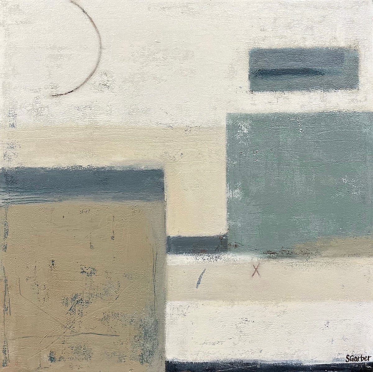 Stone And Sky By Shellie Garber, 20 X 20, Artwork For Sale On Artfinder