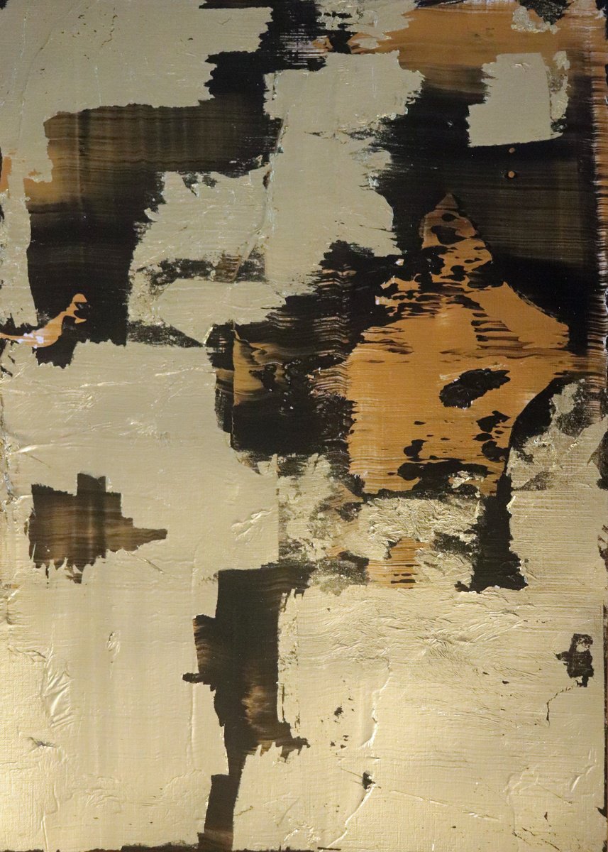 Abstract Landscape Painting By Koen Lybaert, 12 X 17", Abstract N°2882, Original Artwork