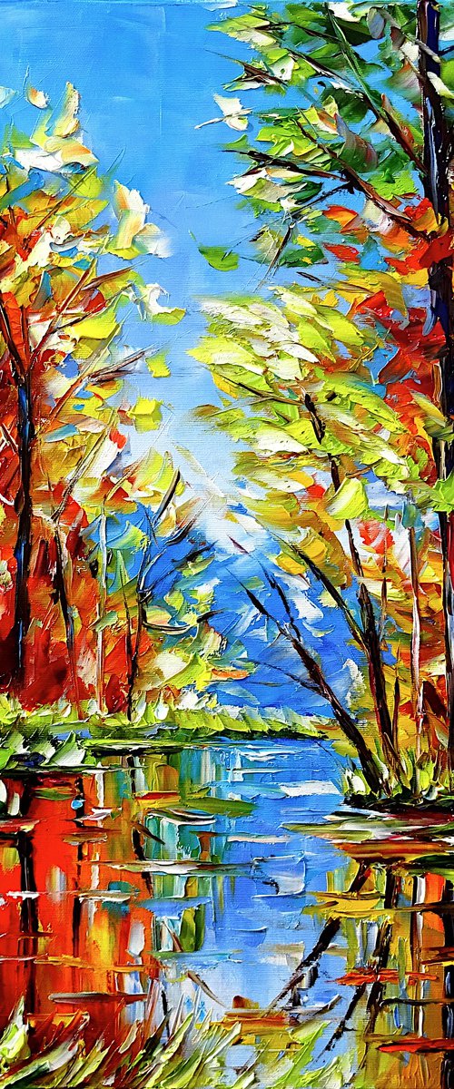 Autumn Pond by Mirek Kuzniar