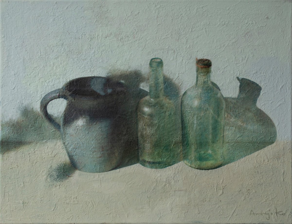 The Jug And Two Bottles By Andrejs Ko, 26 X 20, Artwork For Sale On Artfinder