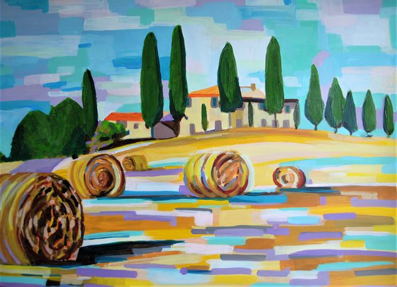 Landscapes of Tuscany / 75,5 x 56,5 cm