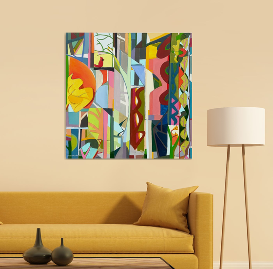 Mr. Cardinal And A Tapestry