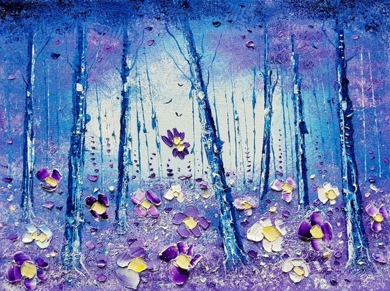 "Misty Forest & Flowers in Love"