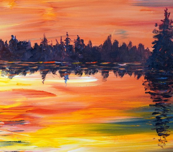 Romantic Evening Landscape D 1