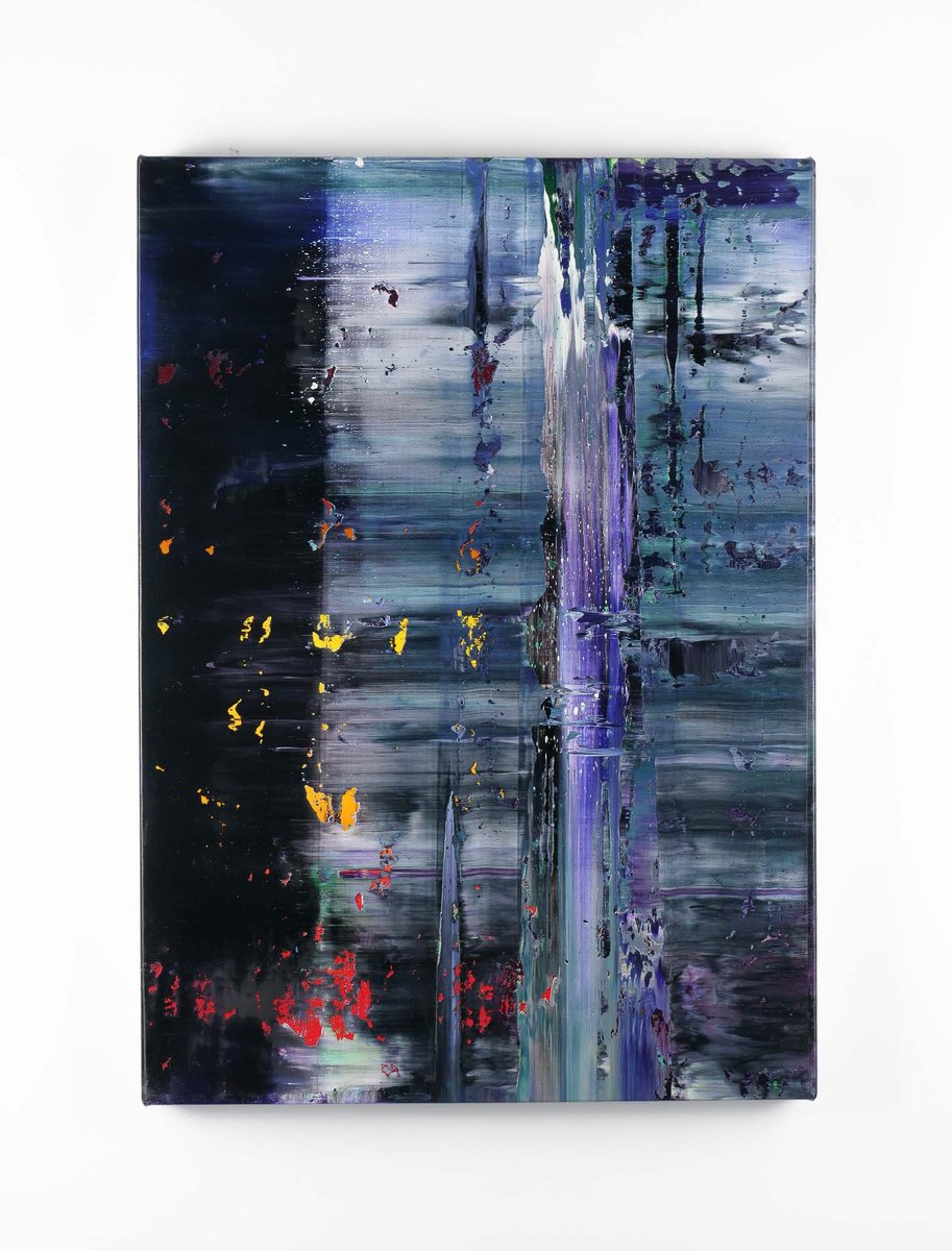 Organic Abstract Oil Painting By Vadim Shamanov, 18 X 25", Continuum, Original Artwork