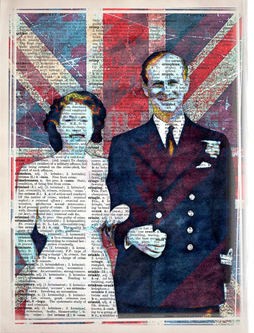 Queen Elizabeth II And Prince Philip - The Union Jack by Jakub DK - JAKUB D KRZEWNIAK