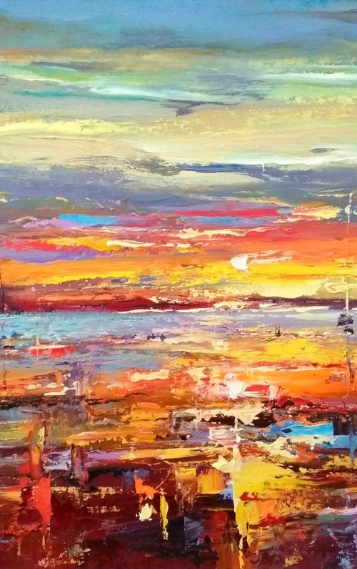 Abstract seascape 09 by Andrej  Ostapchuk