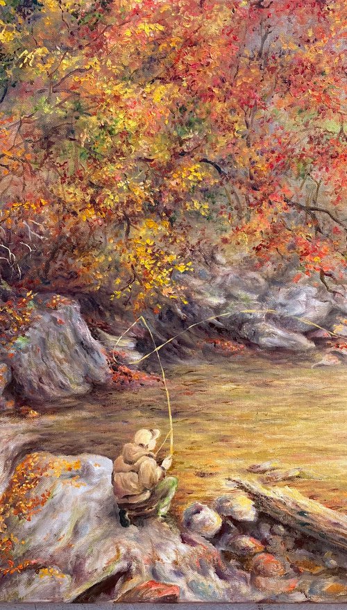 Fishing in autumn by oana voda