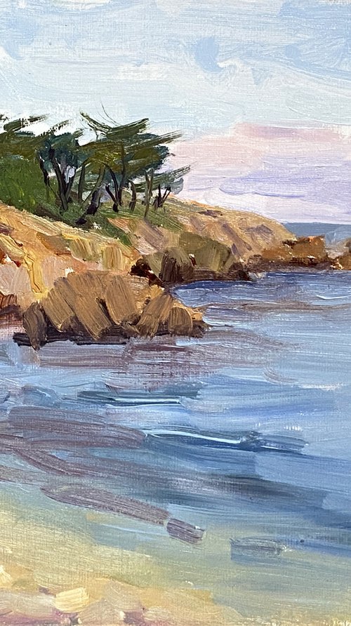 Pacific Grove Plein Air Seascape by Tatyana Fogarty