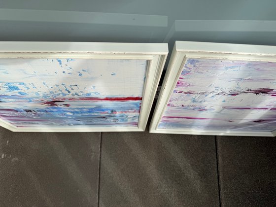 Silence between the waves. Diptych