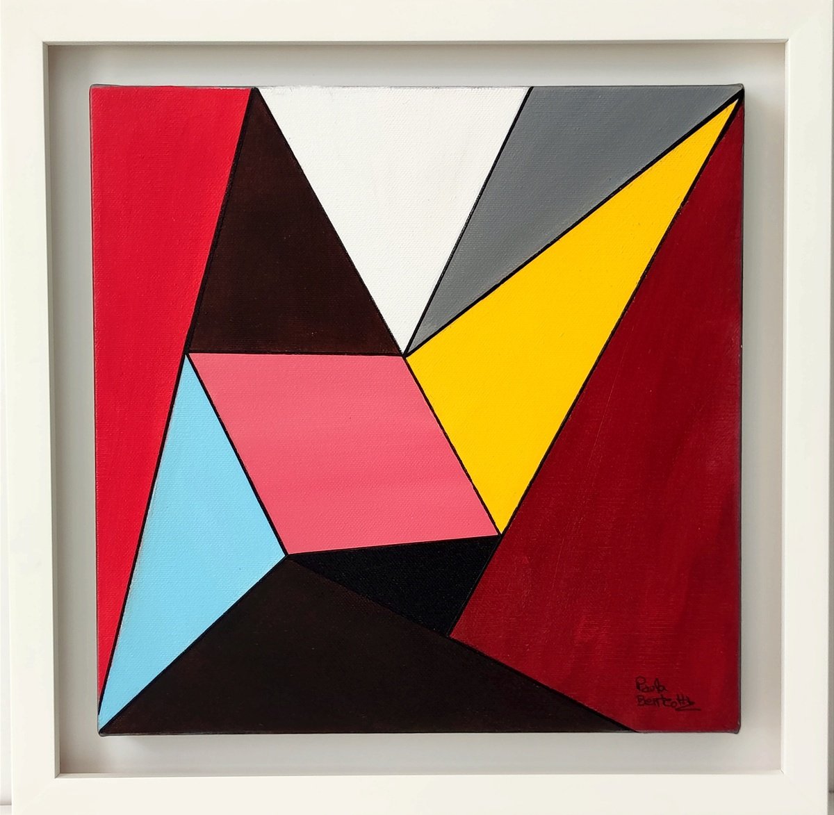 Geometric Composition # 6 Acrylic painting by Paula Berteotti