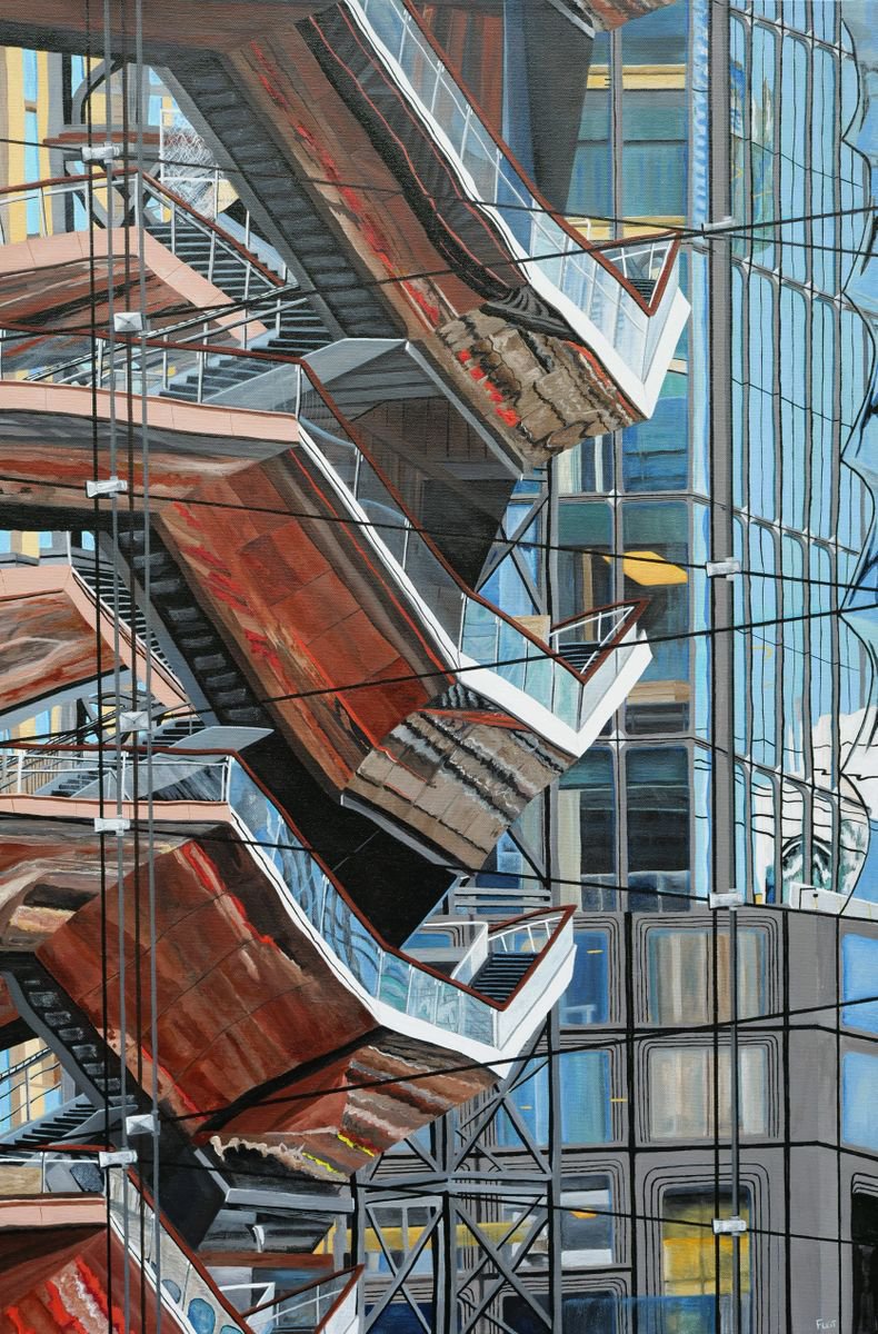 Hudson Yards Reflection 5 By Steven Fleit, 24 X 36, Artwork For Sale On Artfinder