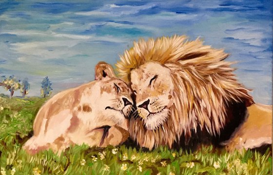 Lions . My honey ..... You and me ....