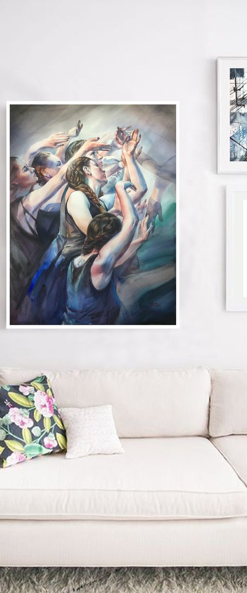Dancing girls / 2 by Natalia Veyner