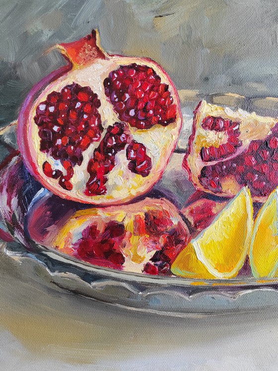 Pomegranate lemon fruit