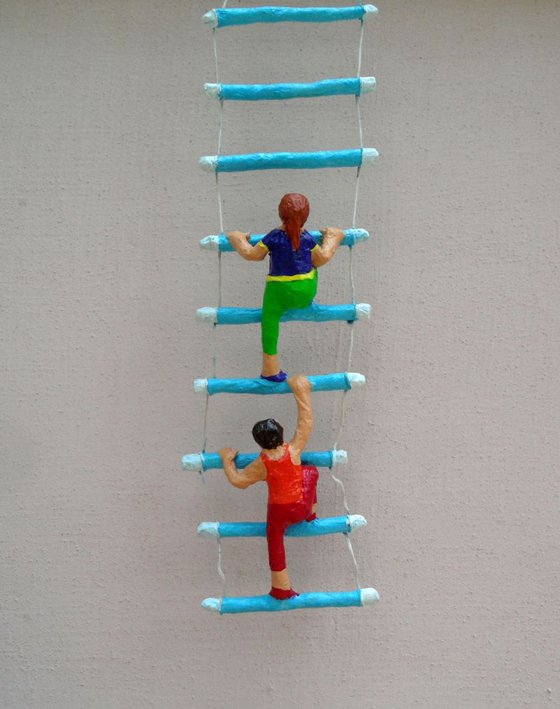 Kids on Ladder
