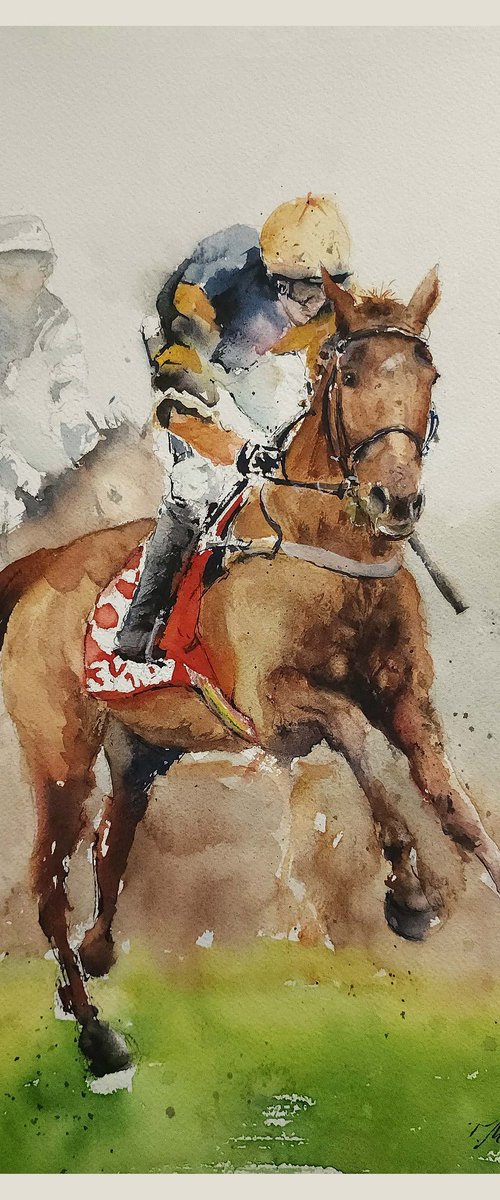 Yorkhill - Tolworth Hurdle Victory 2016 by Tomasz Mikutel