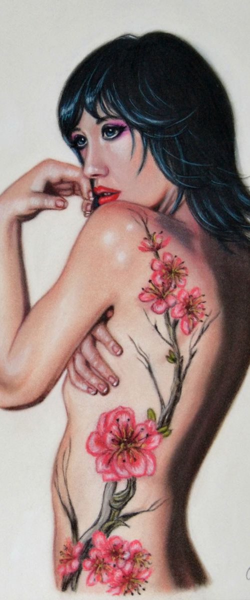 "Tattooed girl" by Monika Rembowska