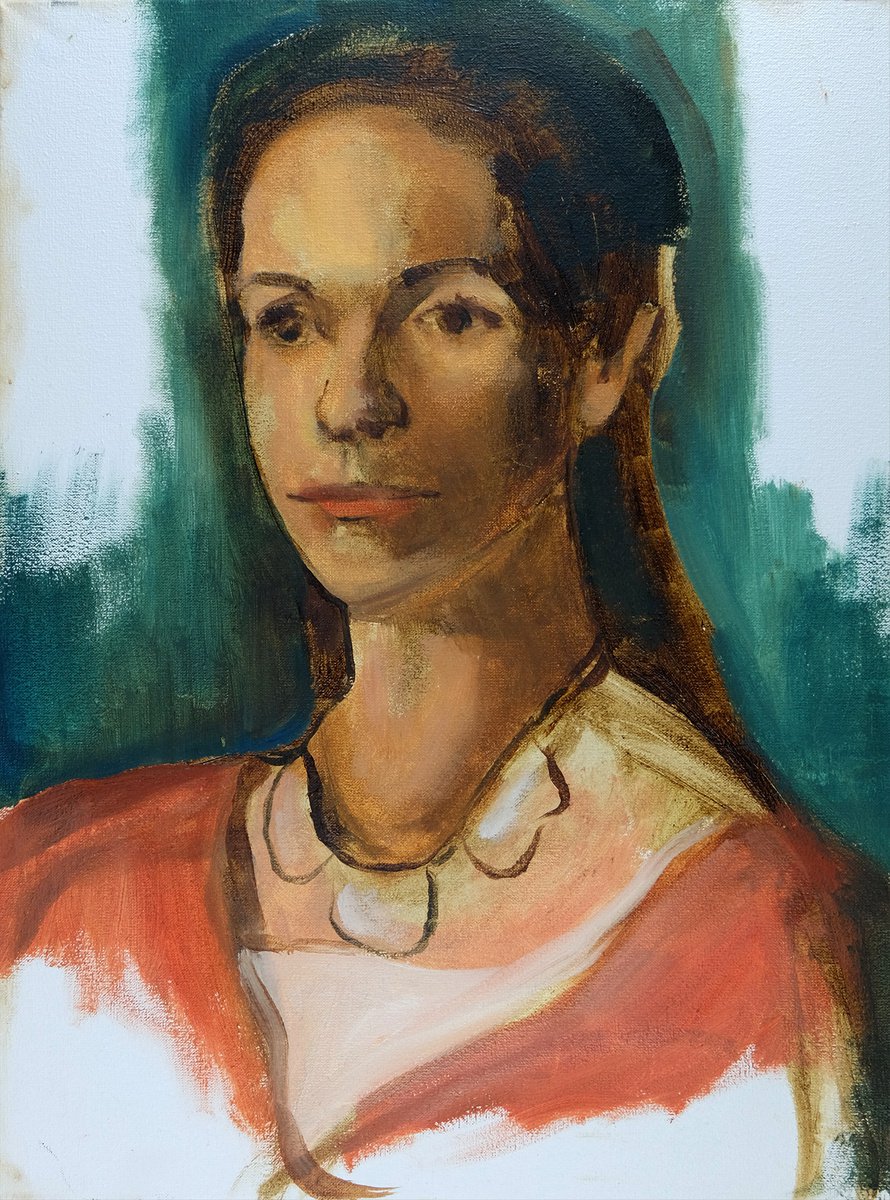 Female Portrait Study by Anton Maliar
