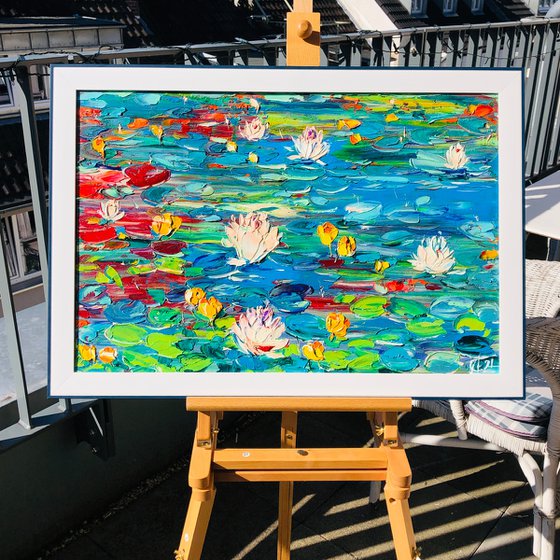 Water lilies in anticipation
