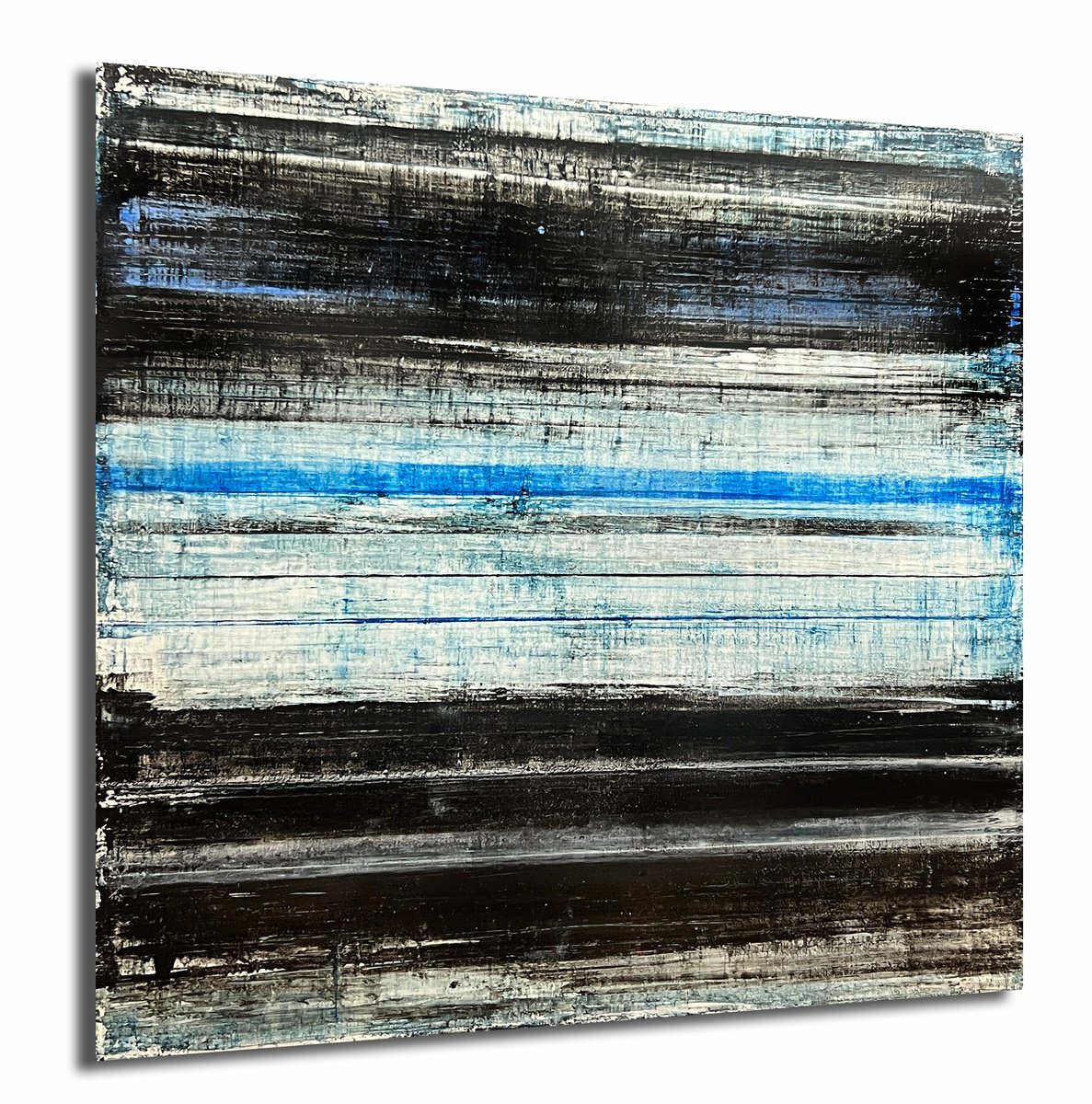 Old Black, Blue, & White Stripes by Robert Tillberg