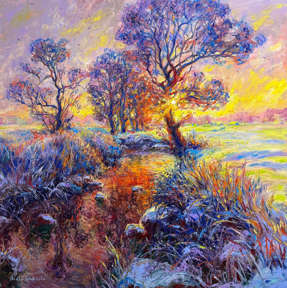 Moment Of Happiness. By Andrii Chebotaru, 47 X 47, Artwork For Sale On Artfinder