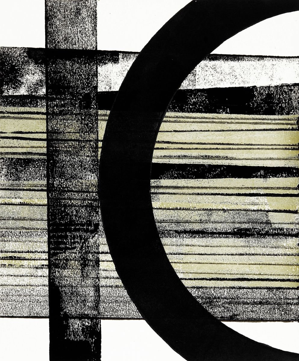 Abstract Acrylic Painting By Petr Strnad, 10 X 12", Integration Xvi., Original Artwork