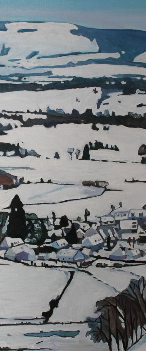 A Village in Winter Slumber by Emma Cownie