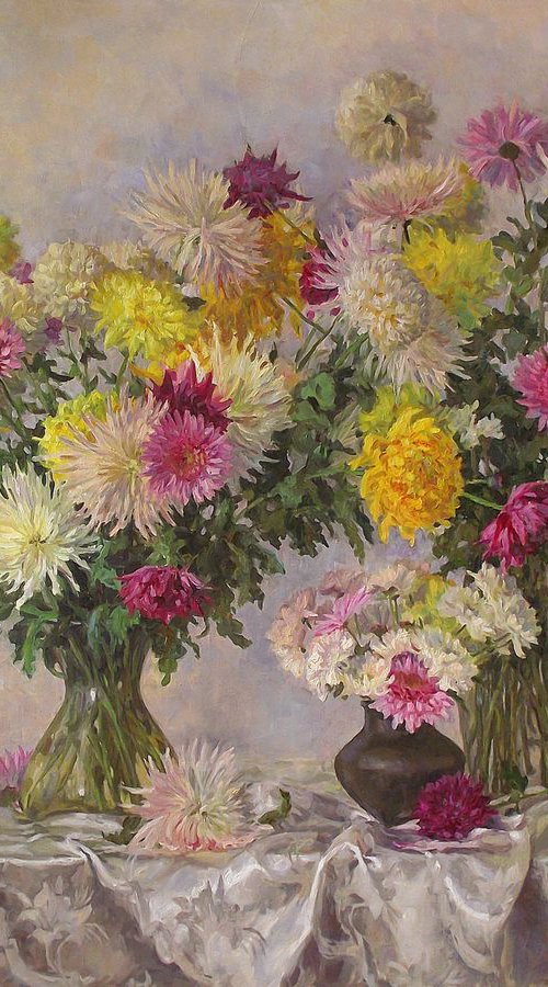 Chrysanthemums by Vachagan Manukyan