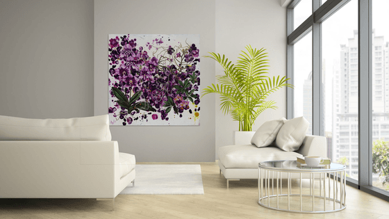 Mauvine, Purple Orchids