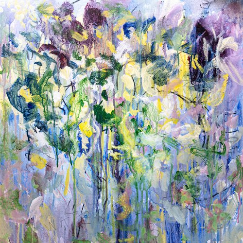 Cotton Grass Pond 1 by Elizabeth Anne Fox
