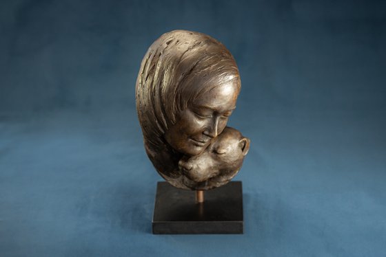 Portrait of Dog and Woman BR