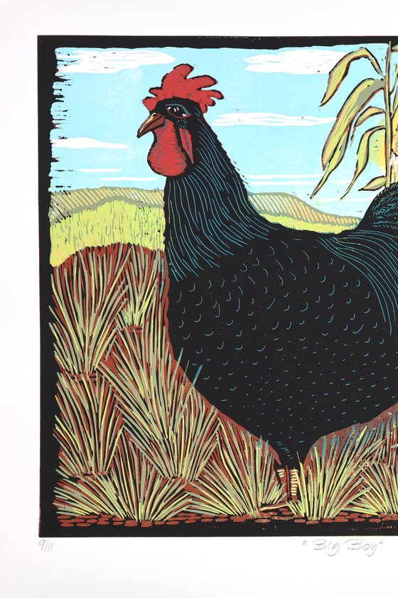 Rooster in the Cornfield