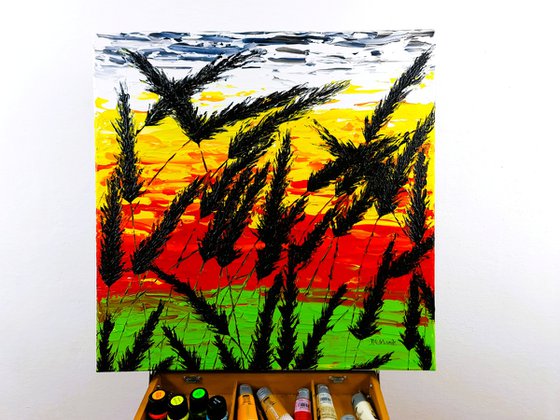 Sunset In The Grass 1